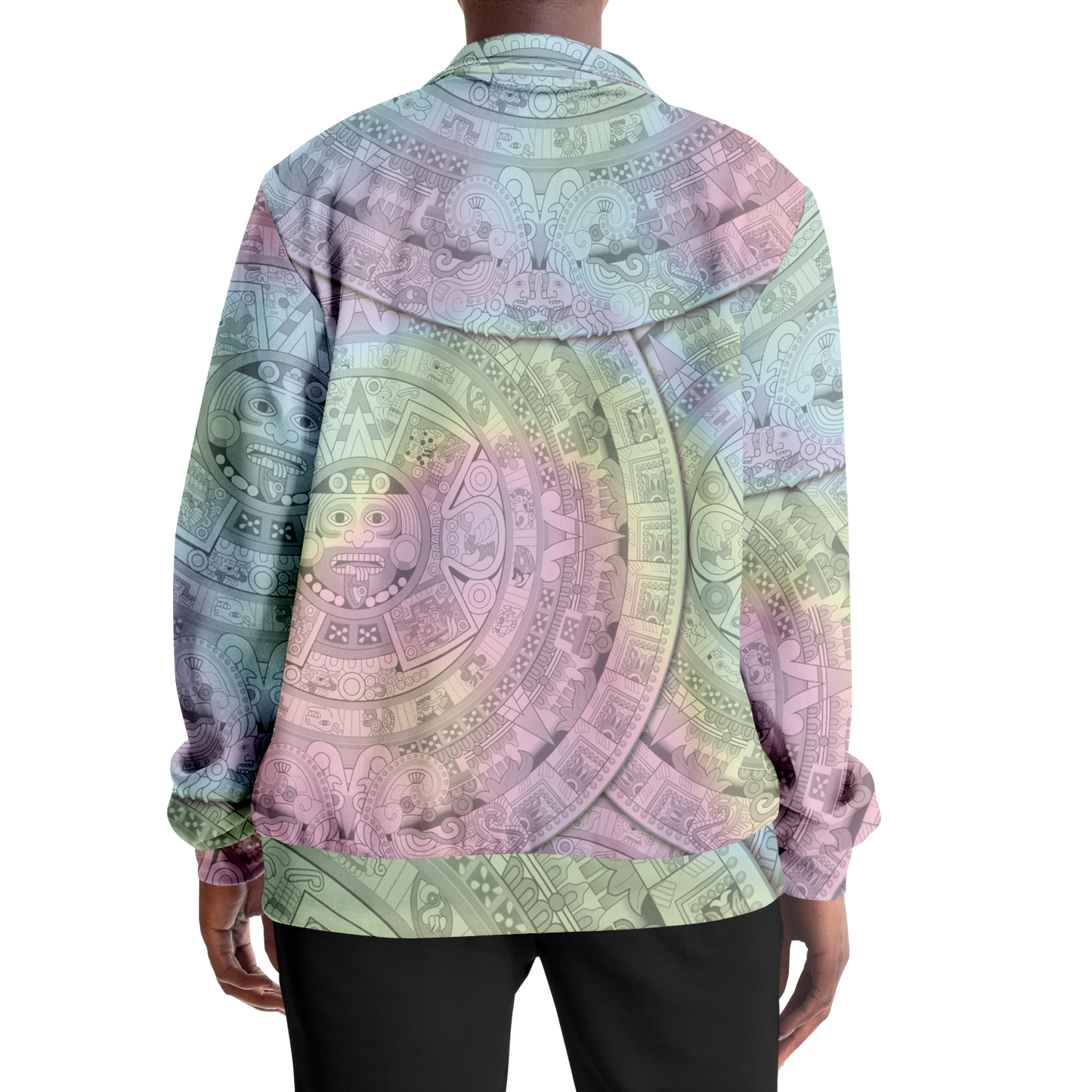 Pastel Aztec Calendar - Unisex Track Jacket