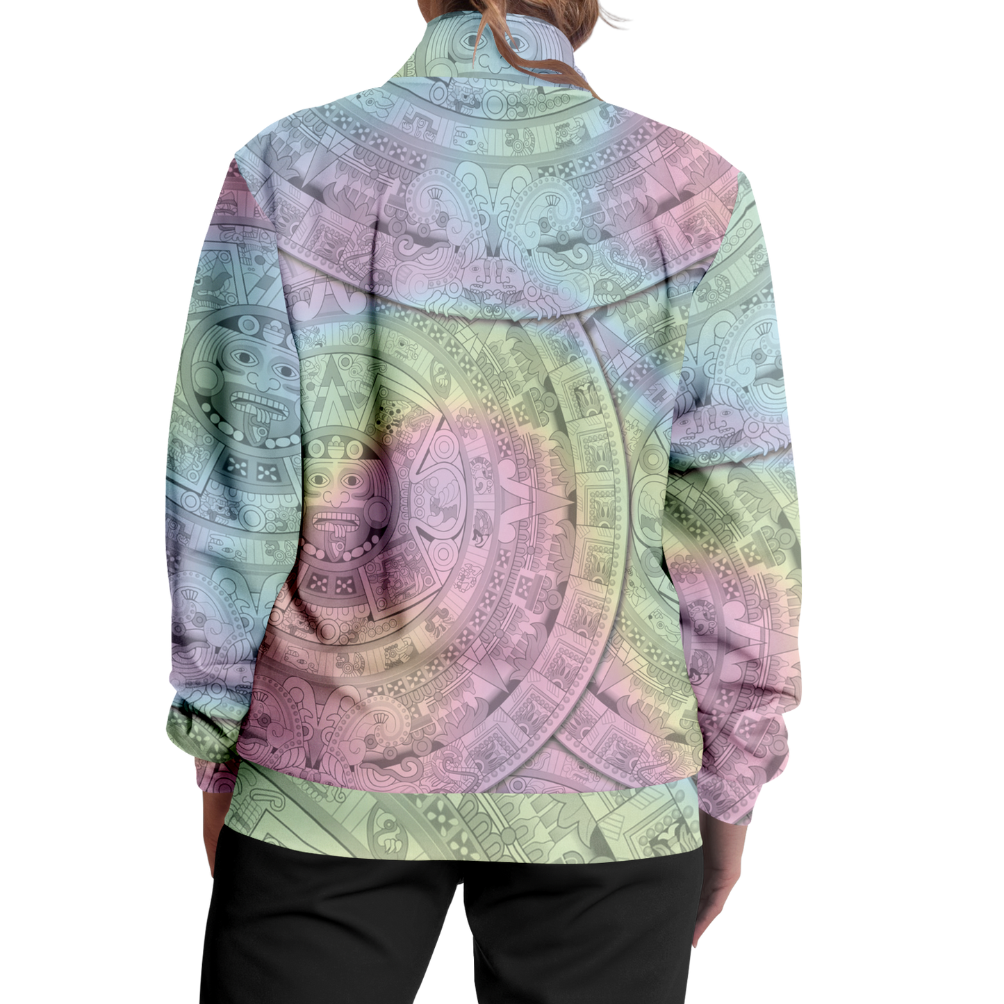 Pastel Aztec Calendar - Unisex Track Jacket