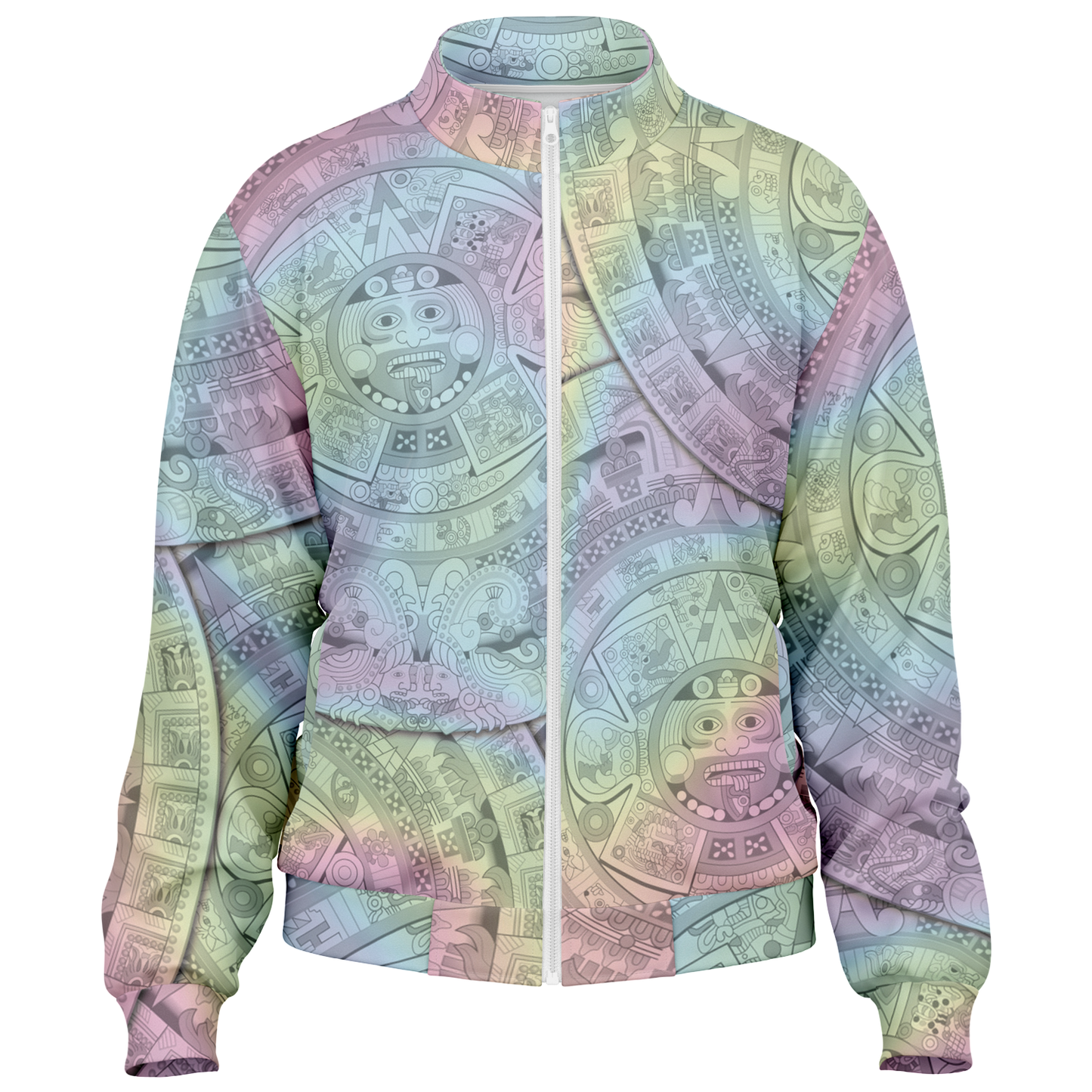 Pastel Aztec Calendar - Unisex Track Jacket
