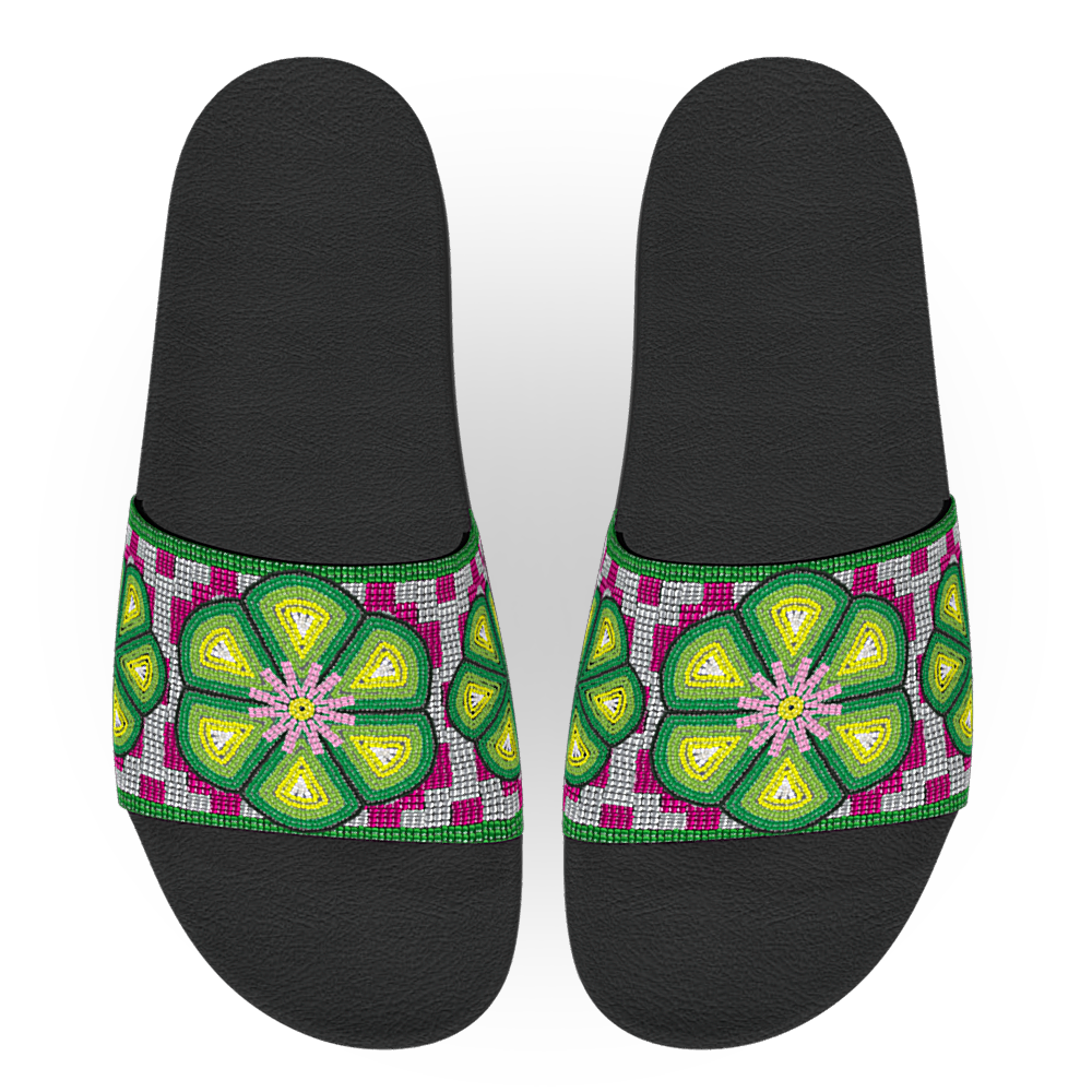 Peyote Digital Beadwork - Unisex Slide Sandal