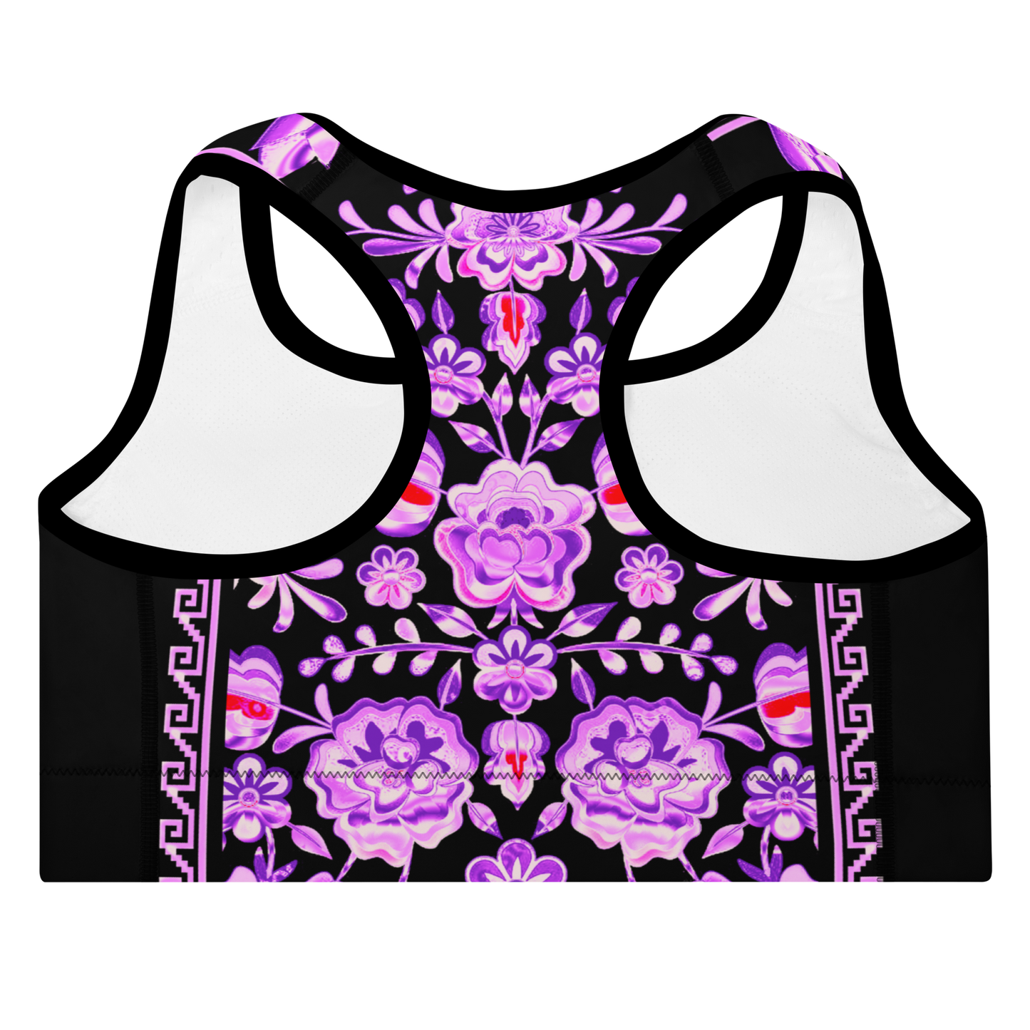Pink Chrome Charro (Caballo/Horse) - Padded Sports Bra