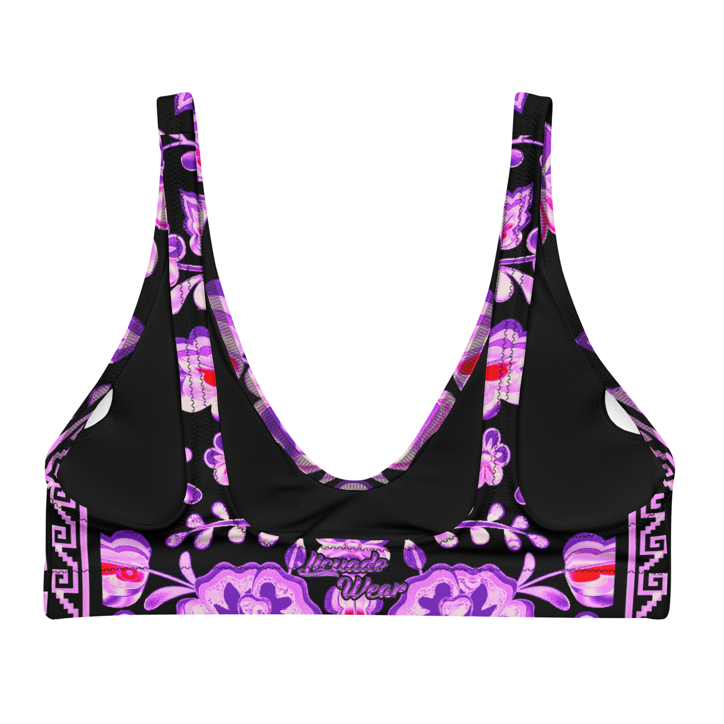 Pink Chrome Charro (Caballo/Horse) - Recycled Bikini Top