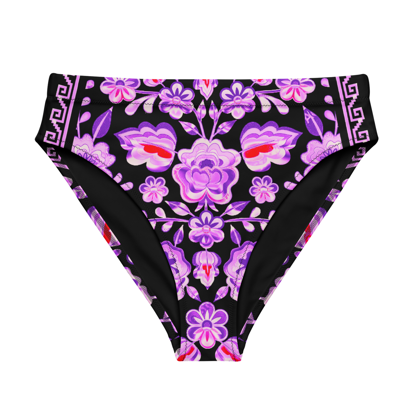 Pink Chrome Charro (Caballo/Horse) - Recycled High-waisted Bikini Bottom