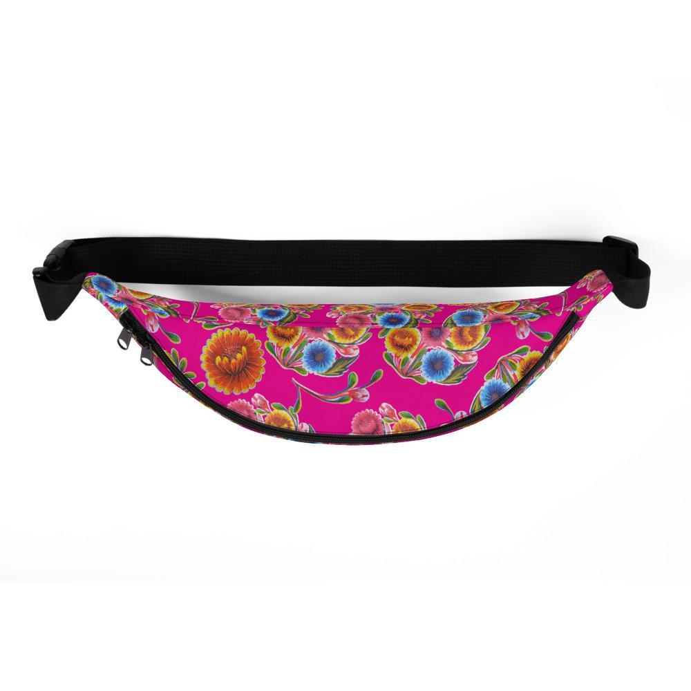 Pink Floral (Mexican Oilcloth Inspired) - Fanny Pack-Bags-Licuado Wear