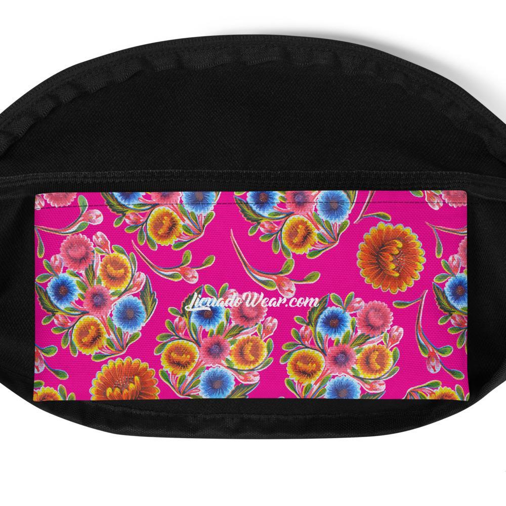 Pink Floral (Mexican Oilcloth Inspired) - Fanny Pack-Bags-Licuado Wear