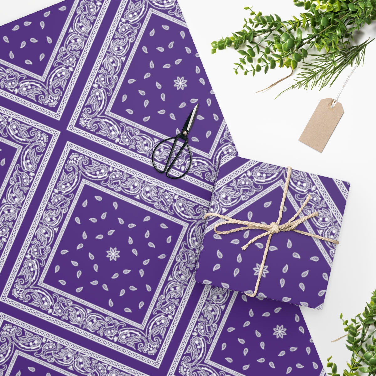 Purple Bandana - Wrapping Paper