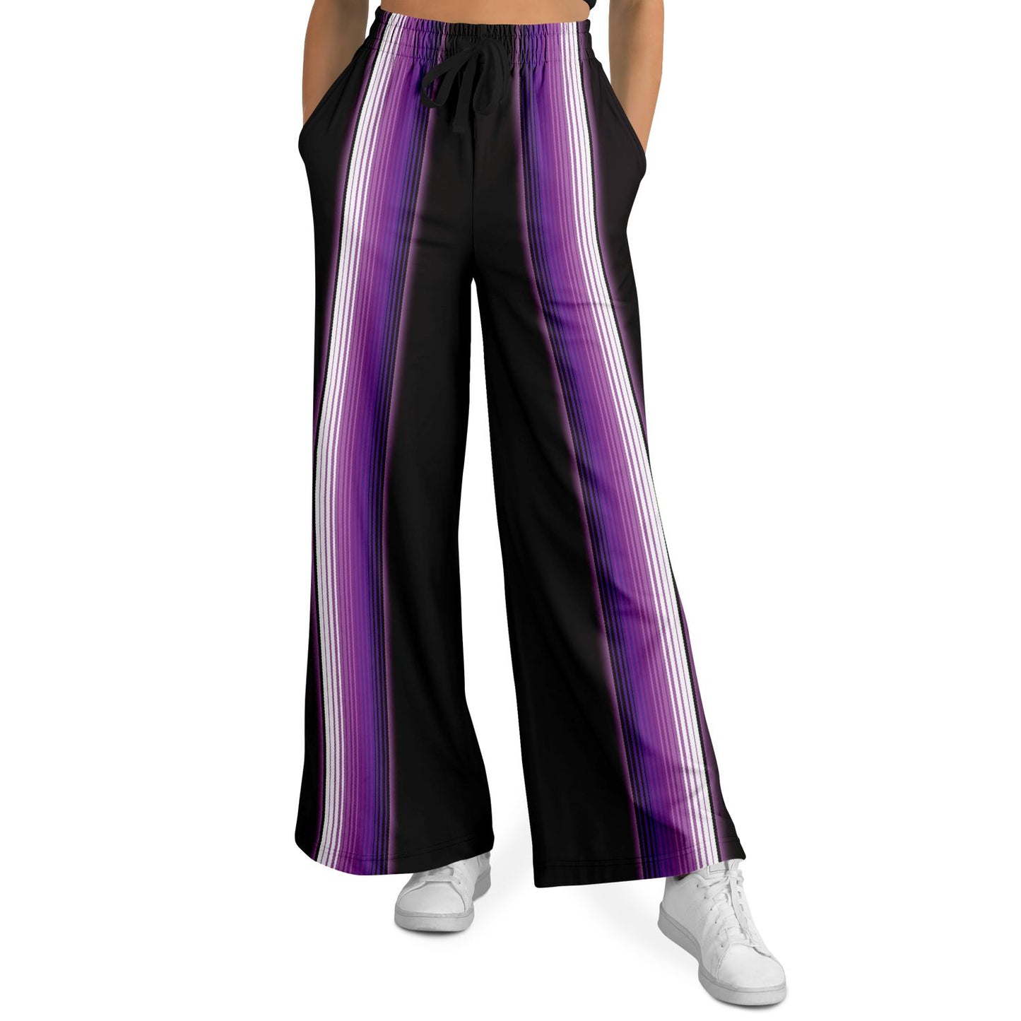 Purple & Black Zarape - Flare Pant