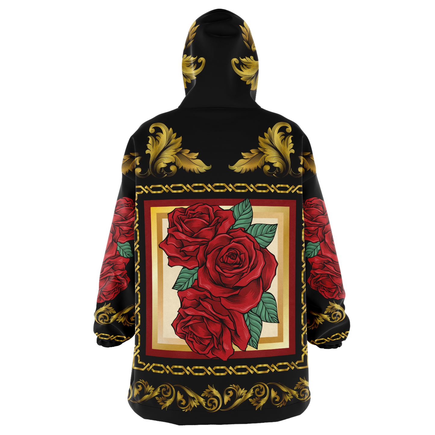 Red Rose & Gold Chain - Cobija Hoodie