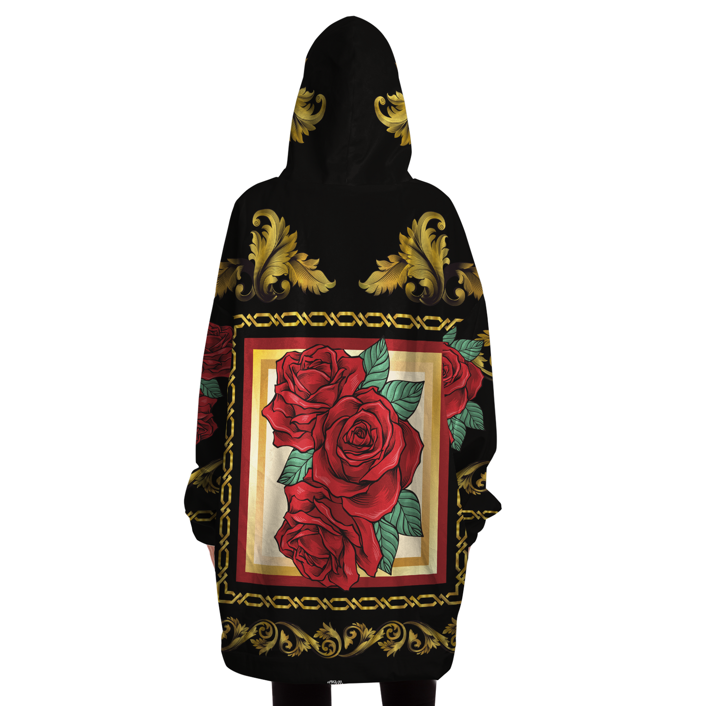 Red Rose & Gold Chain - Cobija Hoodie