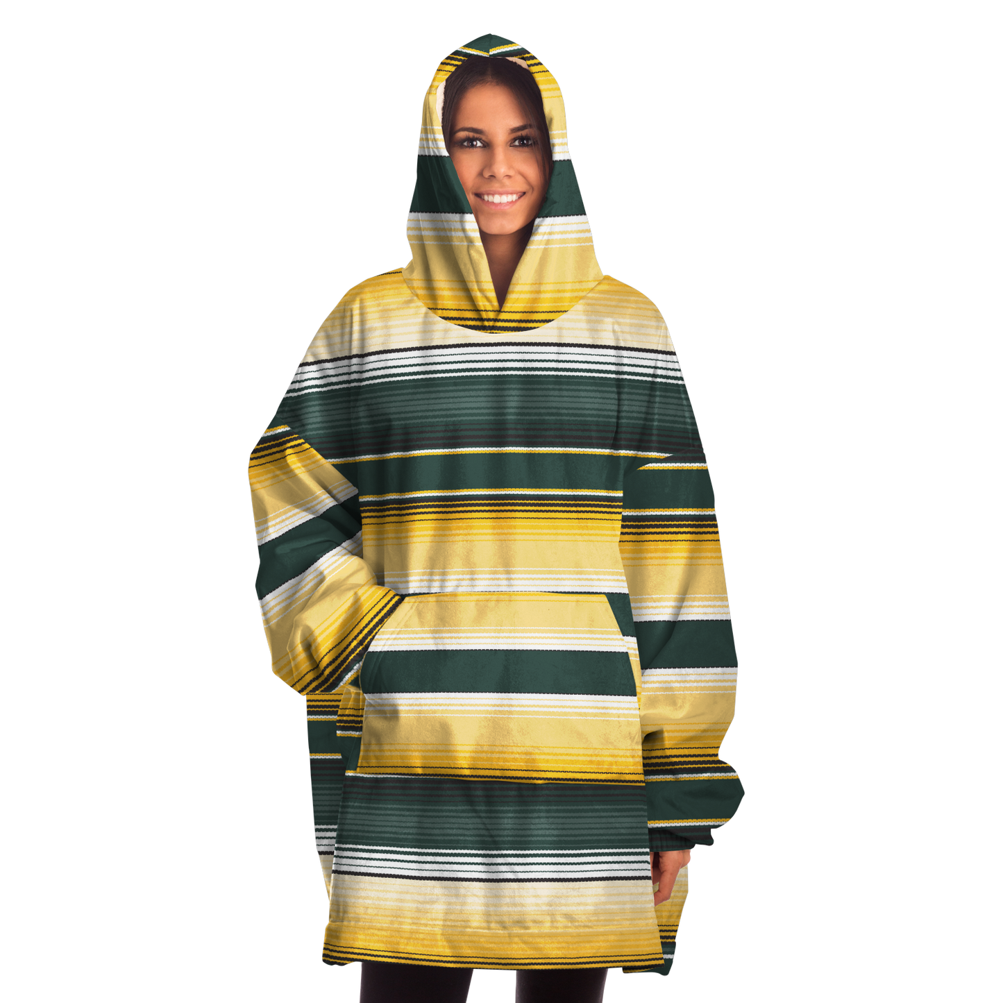 Sarape Green Bay Football Colors - Cobija Hoodie