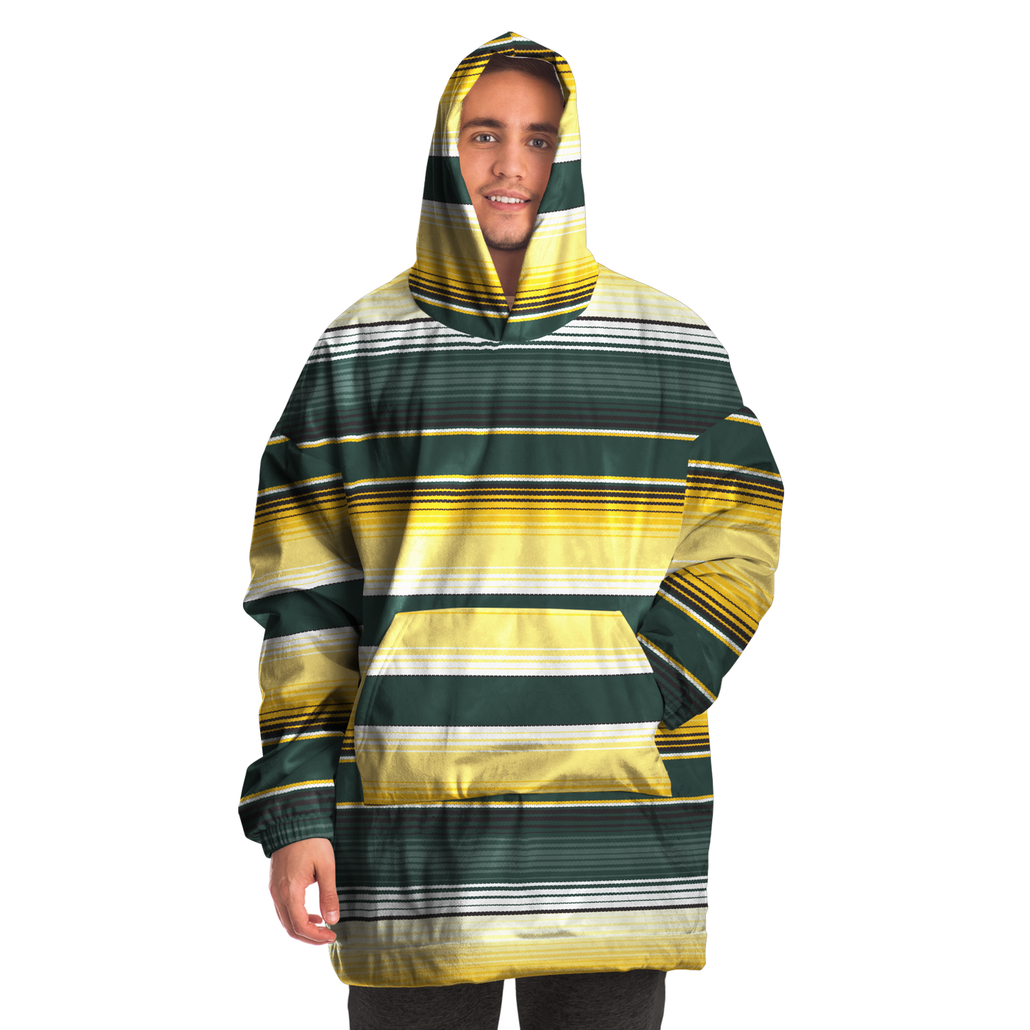 Sarape Green Bay Football Colors - Cobija Hoodie
