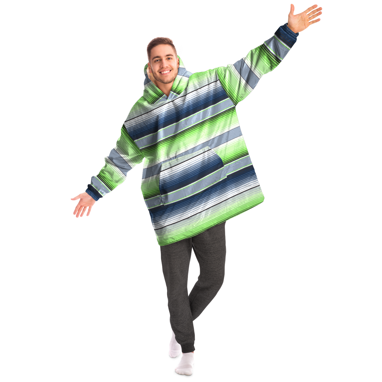 Sarape Seattle Football Colors - Cobija Hoodie