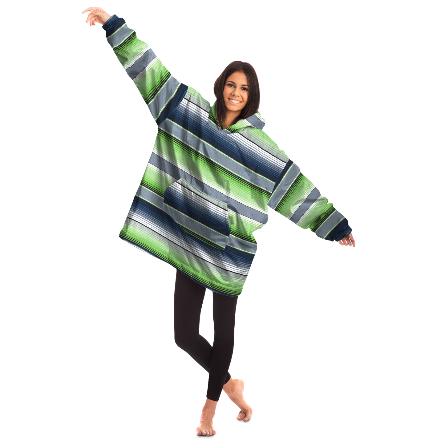 Sarape Seattle Football Colors - Cobija Hoodie