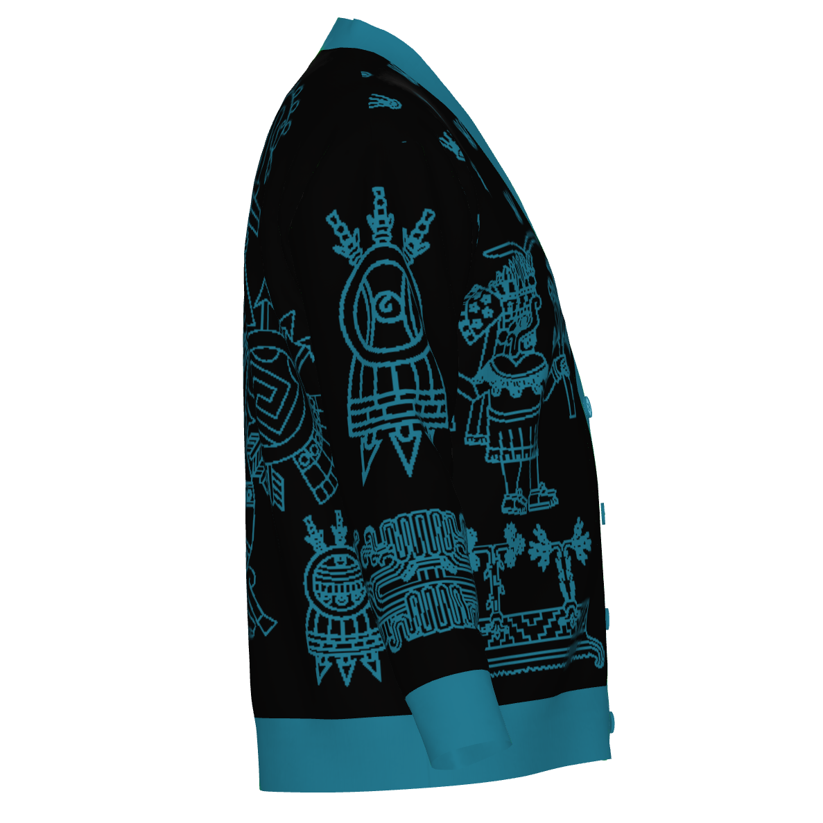 Huitzlampa (Direction of the South) - Unisex Knit Cardigan