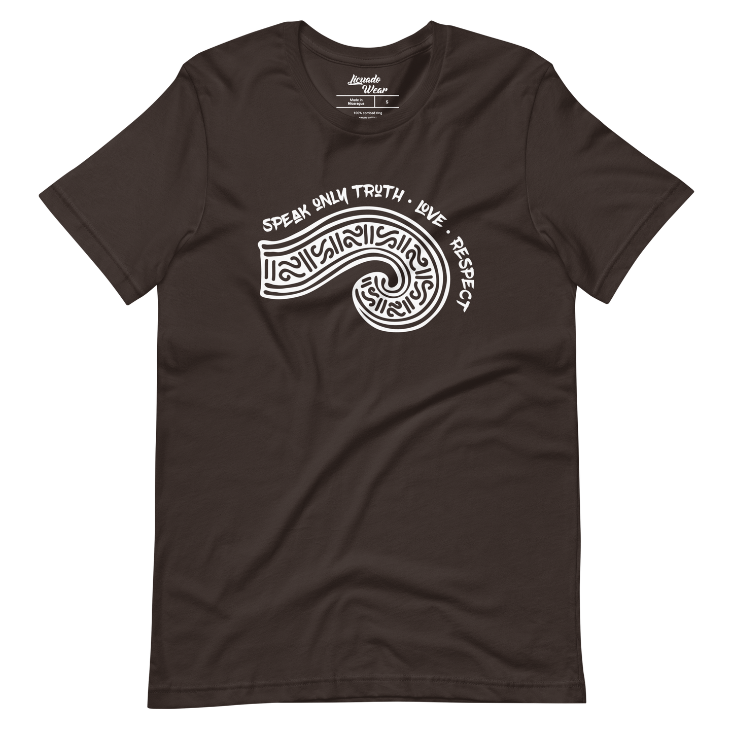 Speak Only Truth, Love, Respect (Mexica Speech Scroll) - Unisex Short-Sleeve T-Shirt
