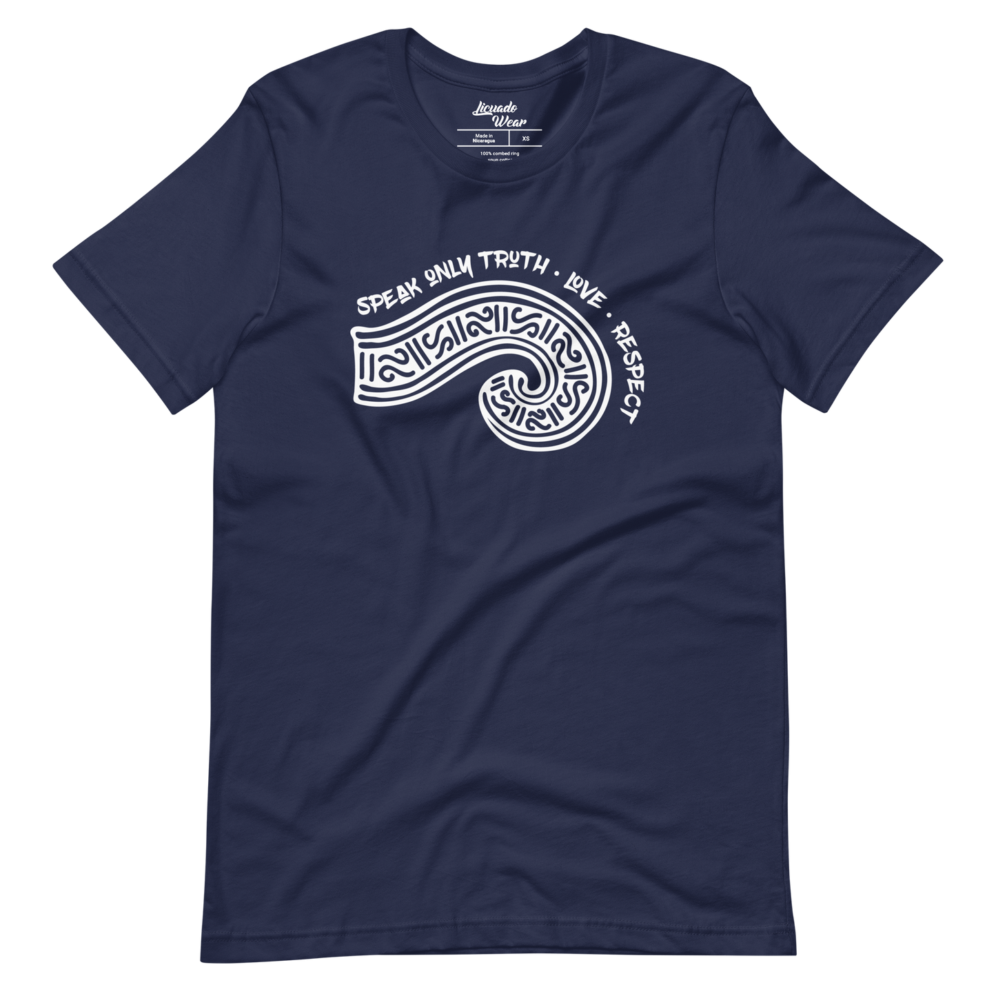 Speak Only Truth, Love, Respect (Mexica Speech Scroll) - Unisex Short-Sleeve T-Shirt