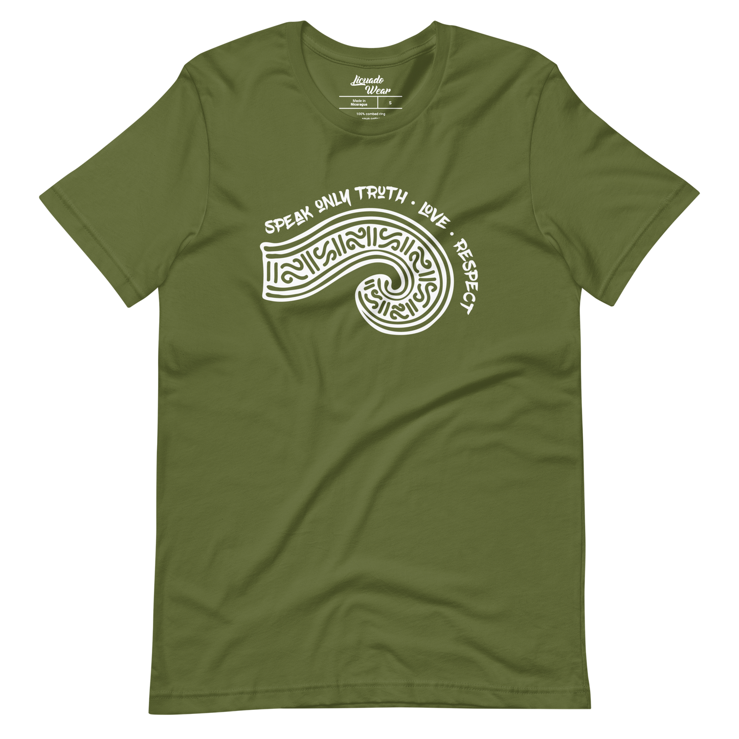 Speak Only Truth, Love, Respect (Mexica Speech Scroll) - Unisex Short-Sleeve T-Shirt