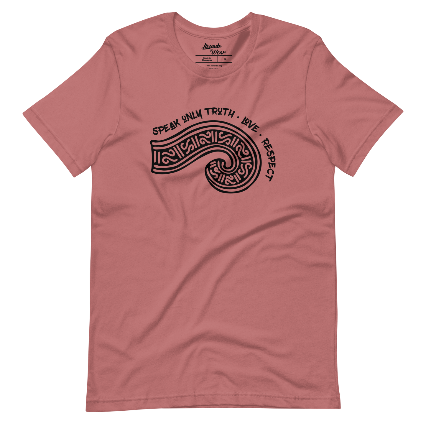 Speak Only Truth, Love, Respect (Mexica Speech Scroll) - Unisex Short-Sleeve T-Shirt