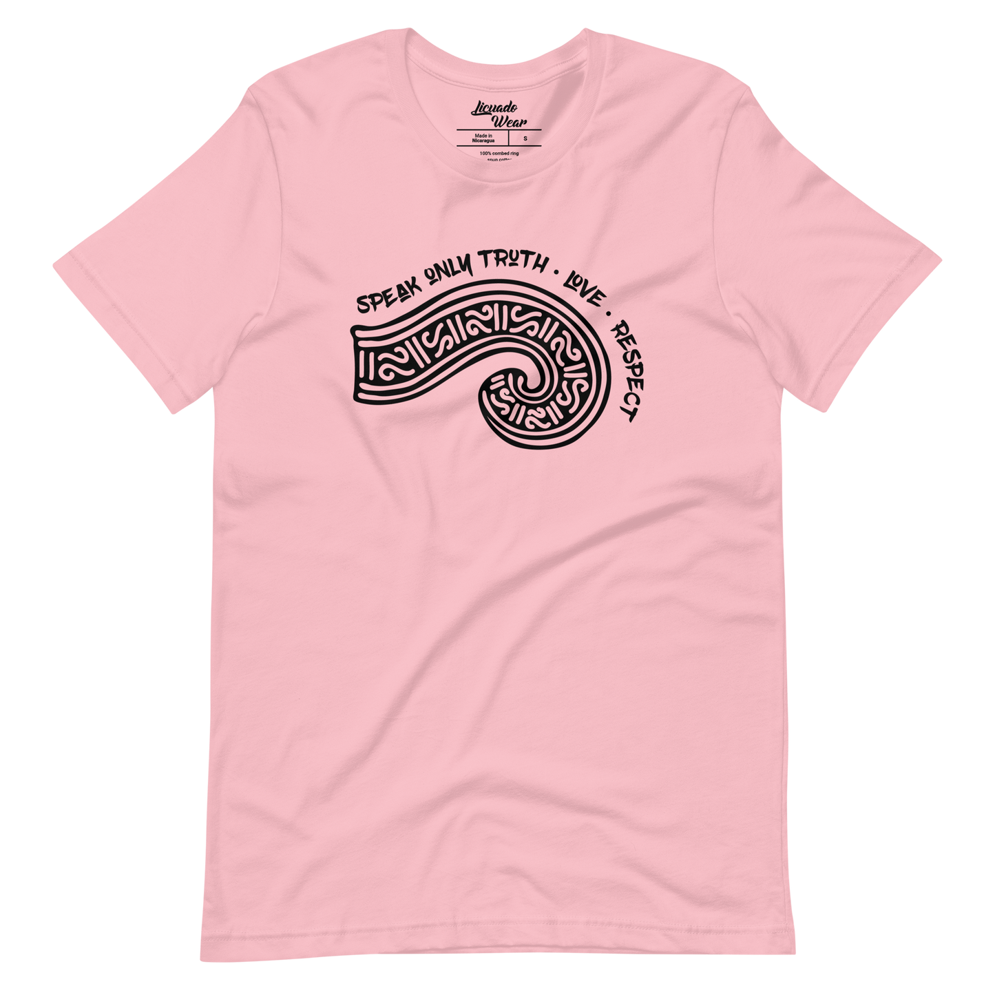 Speak Only Truth, Love, Respect (Mexica Speech Scroll) - Unisex Short-Sleeve T-Shirt