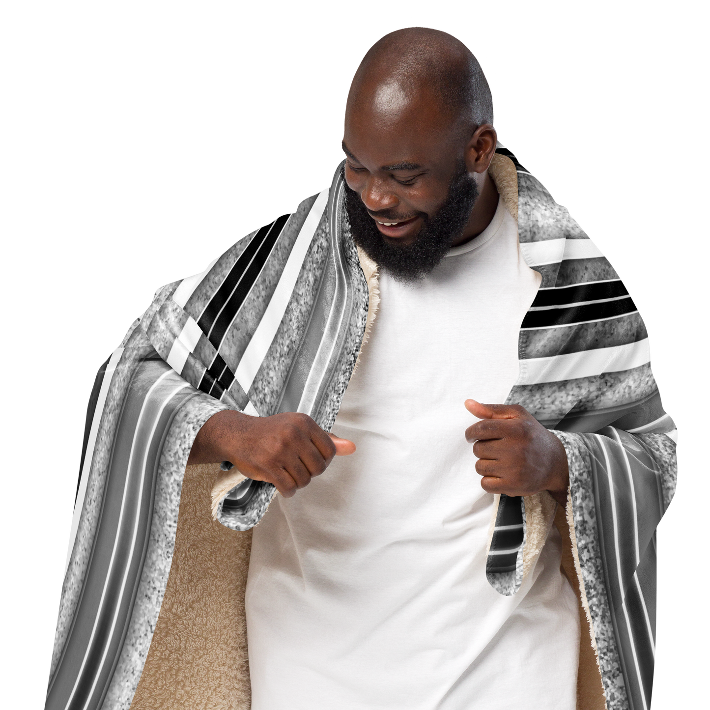 Black & White with Roses Lowrider Hood - Blanket (2 sizes)