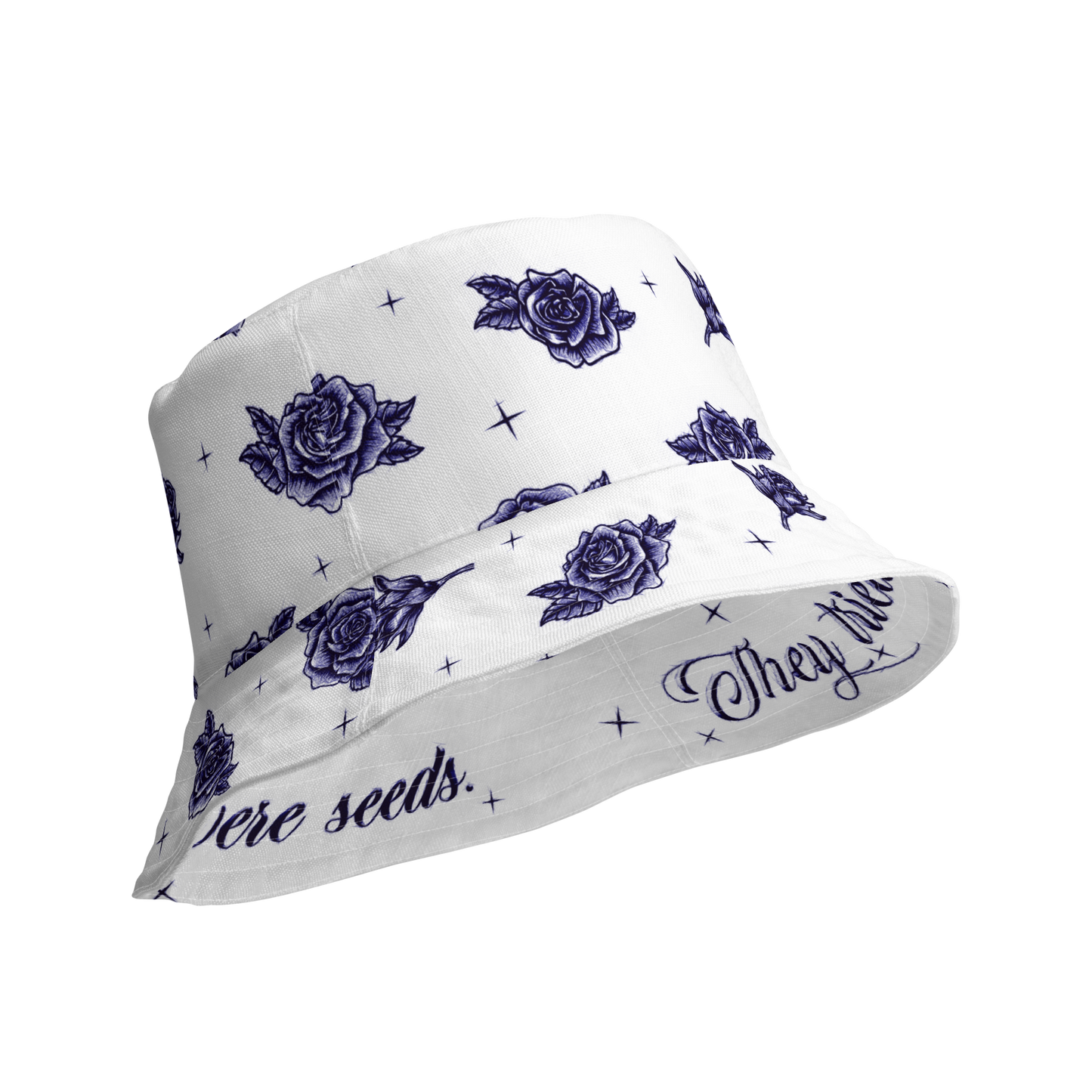 They tried to bury us... (Blue Bic Pen Style) - Reversible Bucket Hat