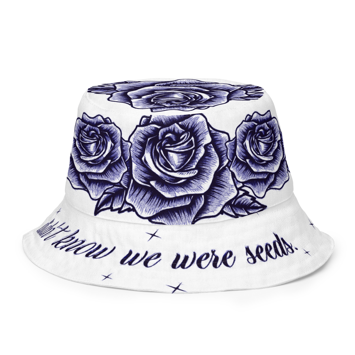They tried to bury us... (Blue Bic Pen Style) - Reversible Bucket Hat