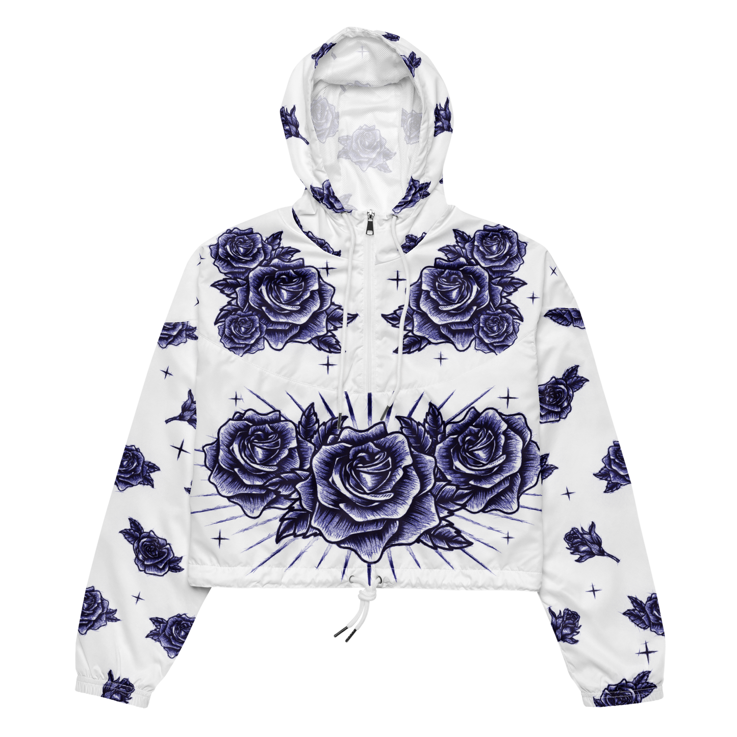 They tried to bury us... (Blue Bic Pen Style) - Cropped Windbreaker Jacket