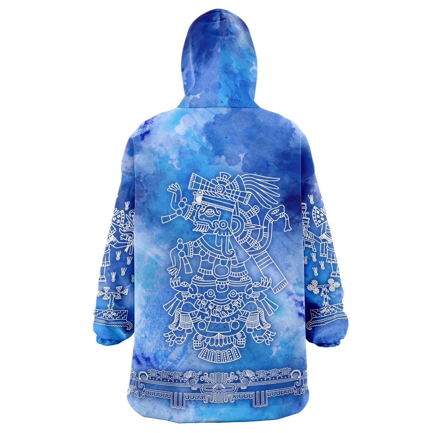 Tlaloc Blue Watercolors - Cobija Hoodie