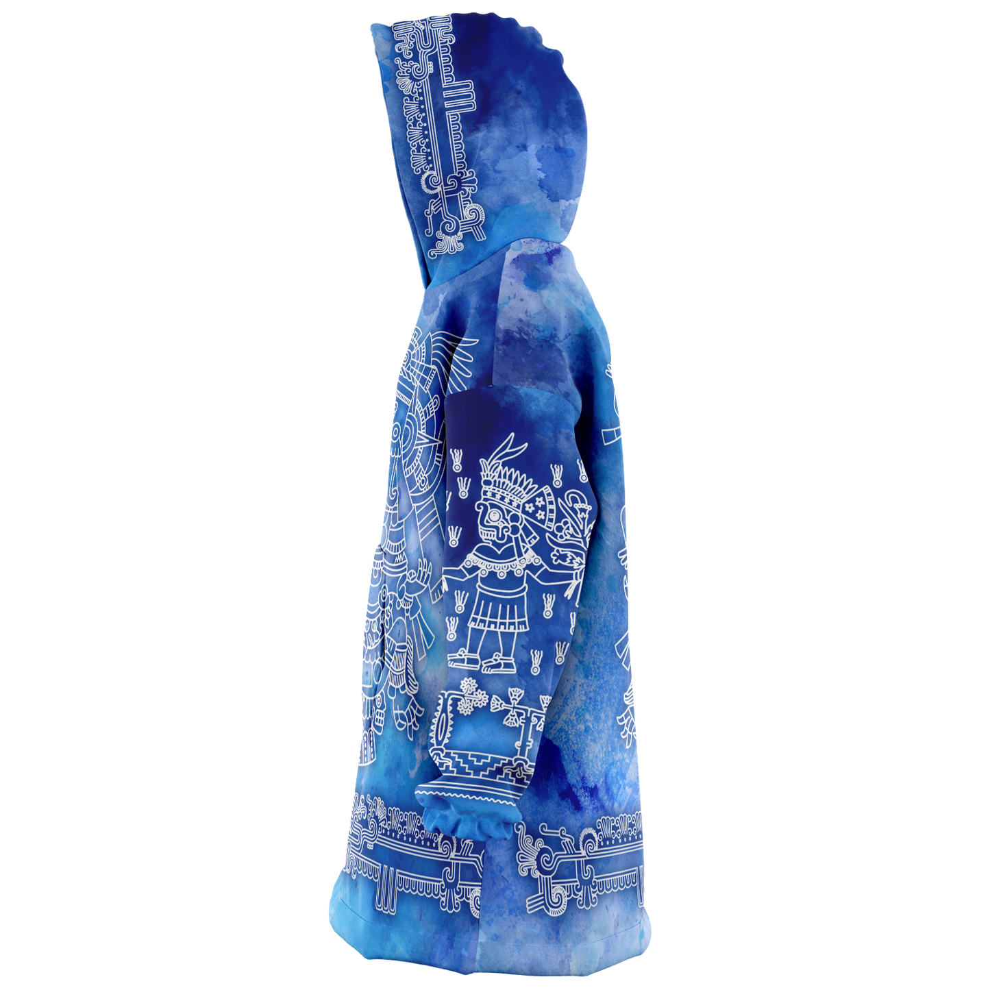 Tlaloc Blue Watercolors - Cobija Hoodie