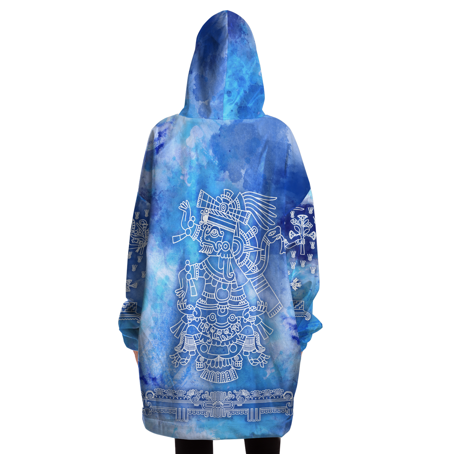 Tlaloc Blue Watercolors - Cobija Hoodie