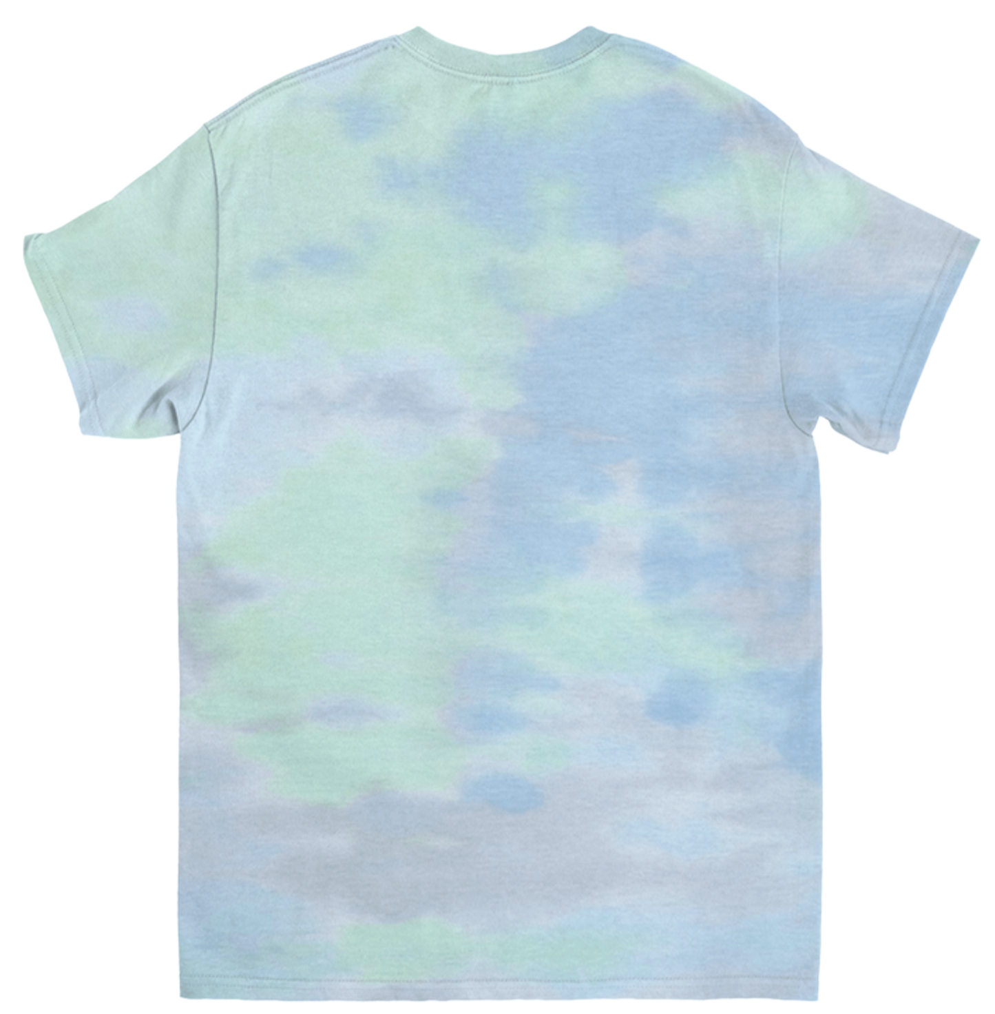 Tlaloc - Unisex Green Blue Purple Cloud Tie-Dye T-Shirt