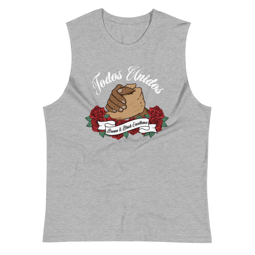 Todos Unidos, Brown and Black Excellence - Dark Muscle Shirt - Licuado Wear