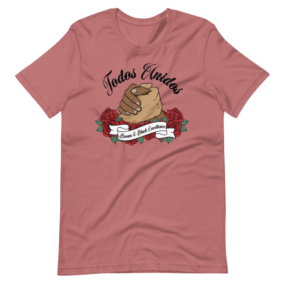 Todos Unidos, Brown and Black Excellence - Short-Sleeve Unisex Light T-Shirts - Licuado Wear