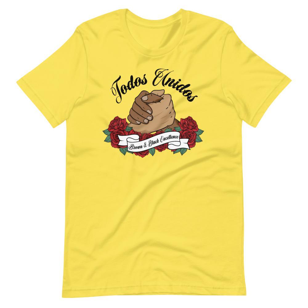 Todos Unidos, Brown and Black Excellence - Short-Sleeve Unisex Light T-Shirts - Licuado Wear