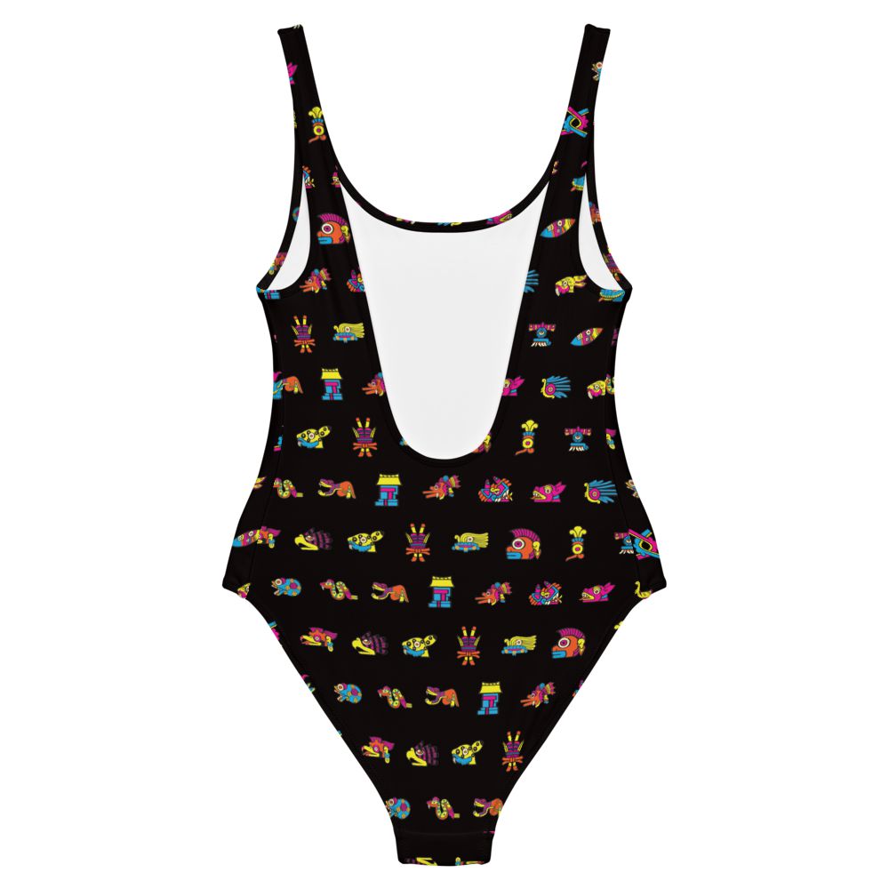 Tonalpohualli 20 Day Signs (Bright Colorway)- Swimsuit or Bodysuit - Licuado Wear