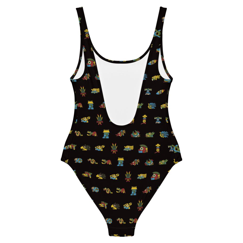 Tonalpohualli 20 Day Signs (Natural Colorway)- Swimsuit or Bodysuit - Licuado Wear