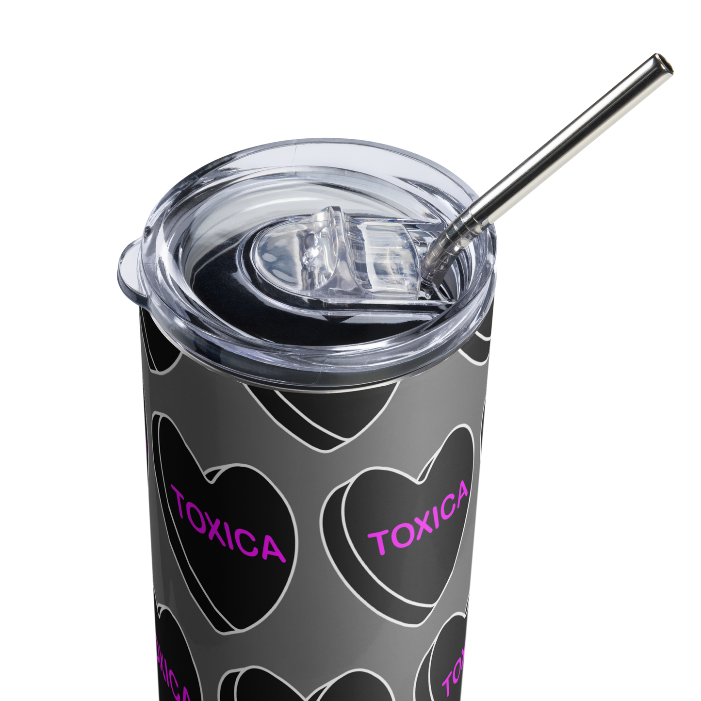 Toxica Candy Conversation Heart - Stainless steel tumbler