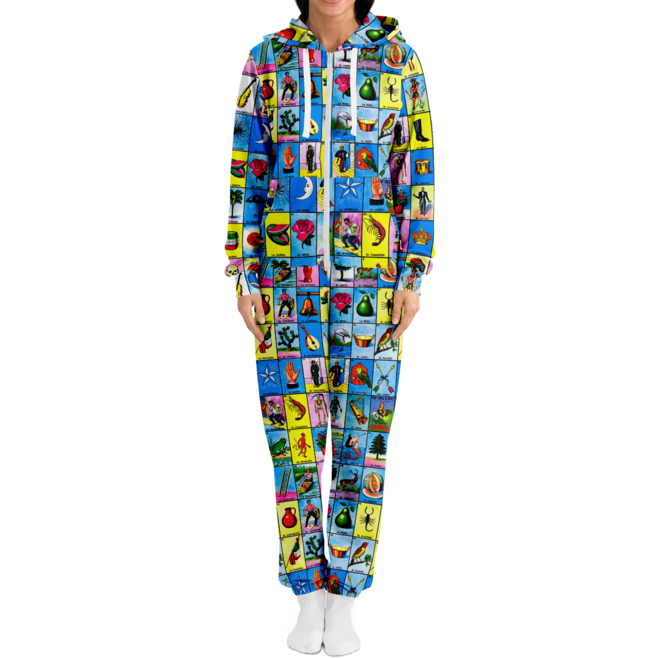 Traditional Lotería - Adult Fleece Onesie