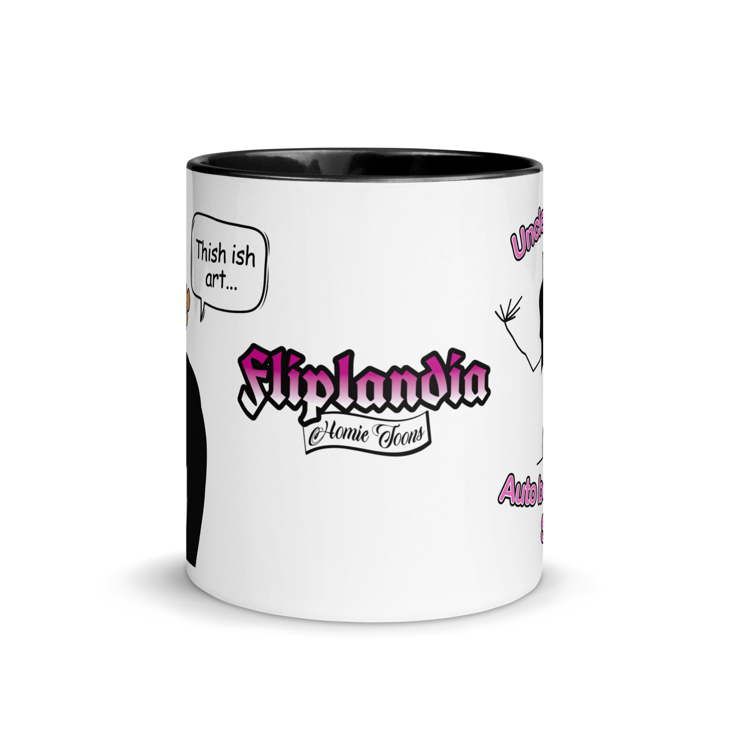 Uncle Shherio's Auto Body Shop (Aztec Princess Hood Art) - Fliplandia Mug