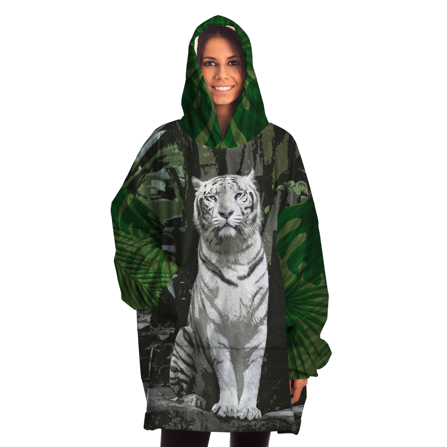 White Jungle Tiger - Cobija Hoodie