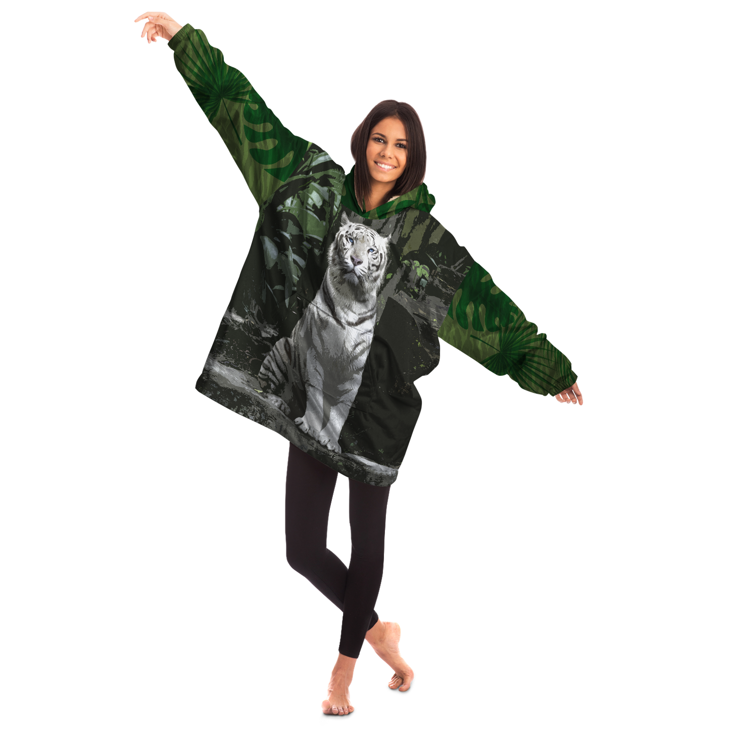 White Jungle Tiger - Cobija Hoodie