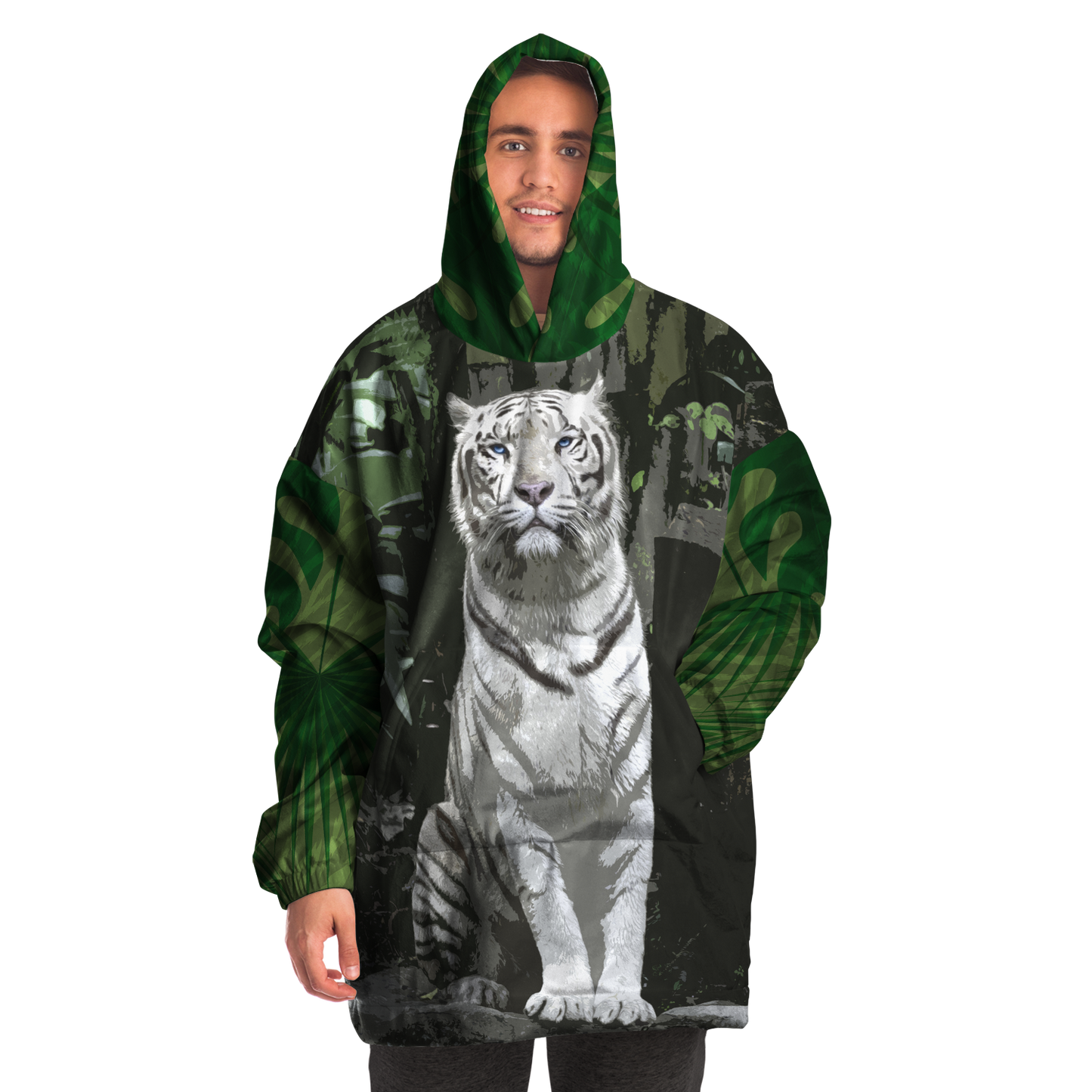White Jungle Tiger - Cobija Hoodie