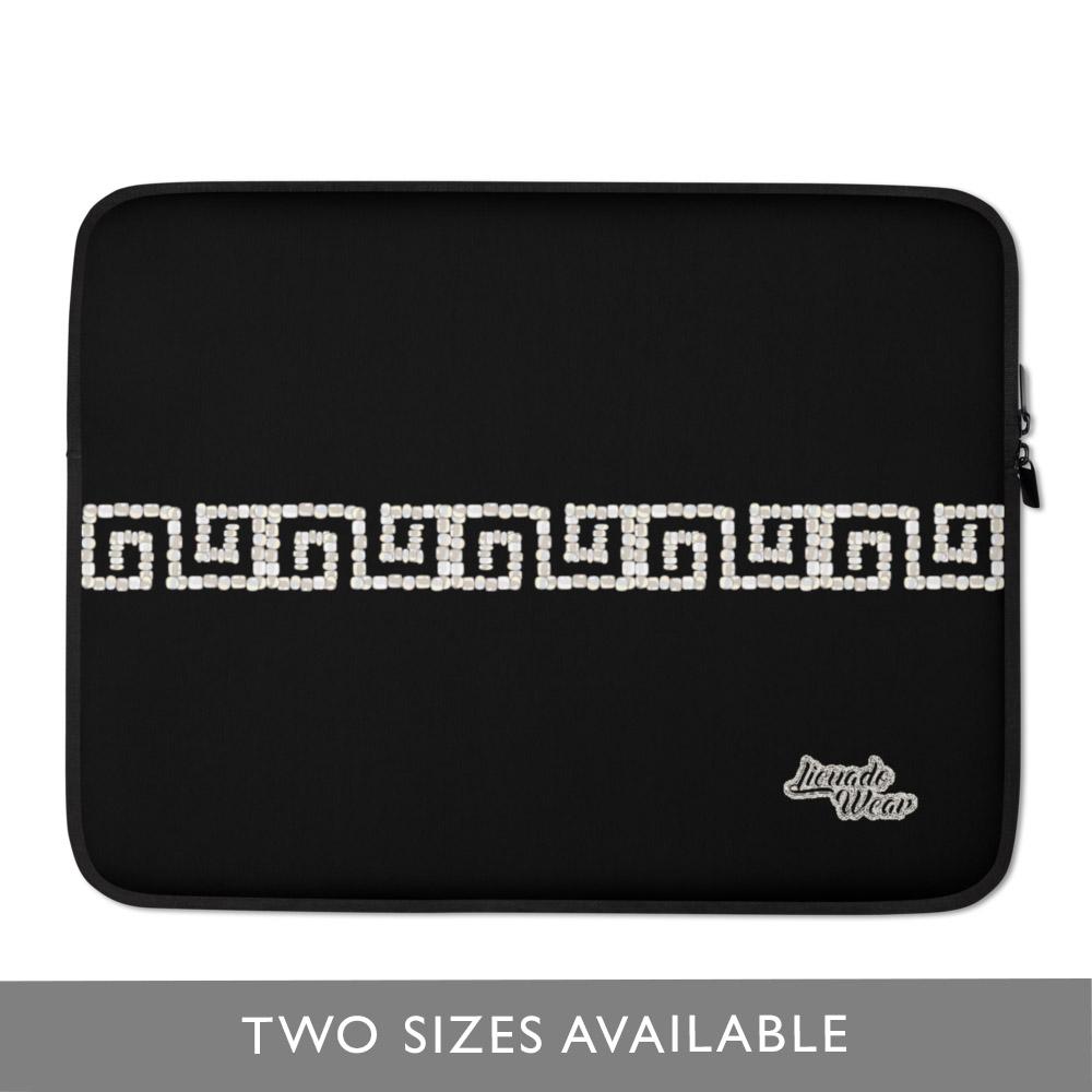 Xicalcoliuqui Stripe in Creme (Digital Beadwork) - Laptop Sleeve