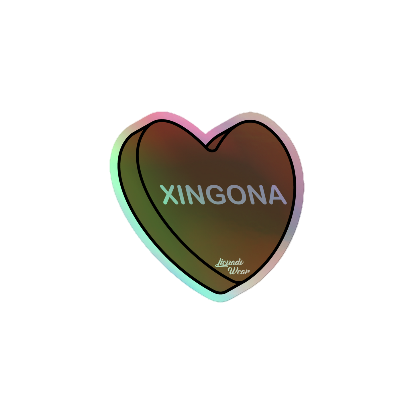 Xingona Candy Conversation Heart - Holographic sticker