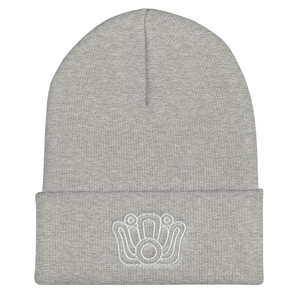 Xochitl (Flower) - Embroidered Cuffed Beanie