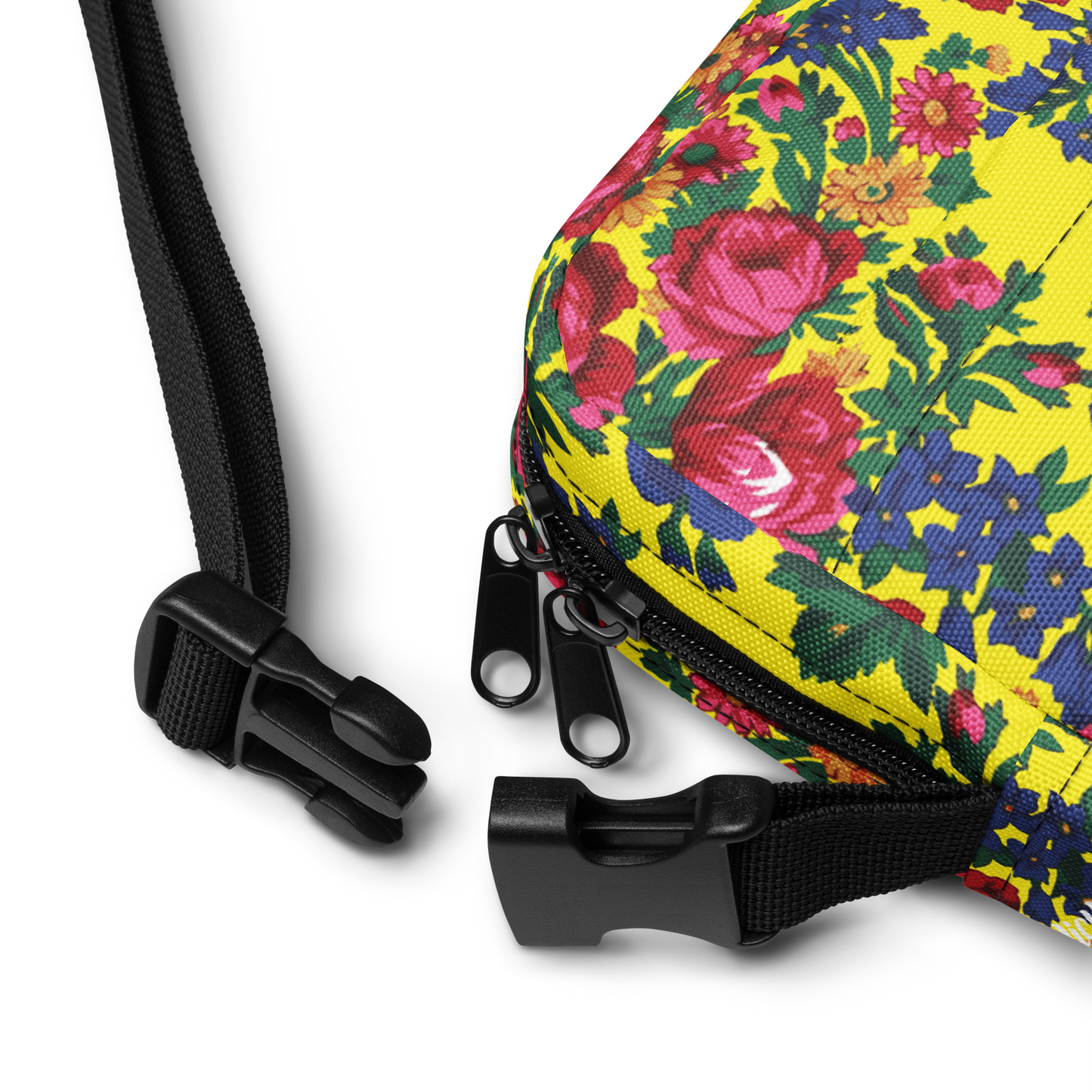 Yellow Floral - Unisex Crossbody Bag