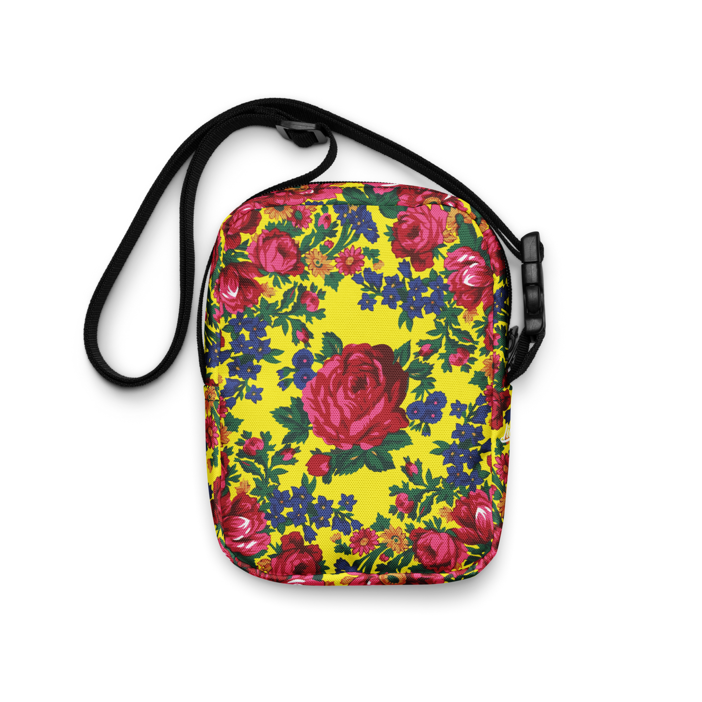 Yellow Floral - Unisex Crossbody Bag