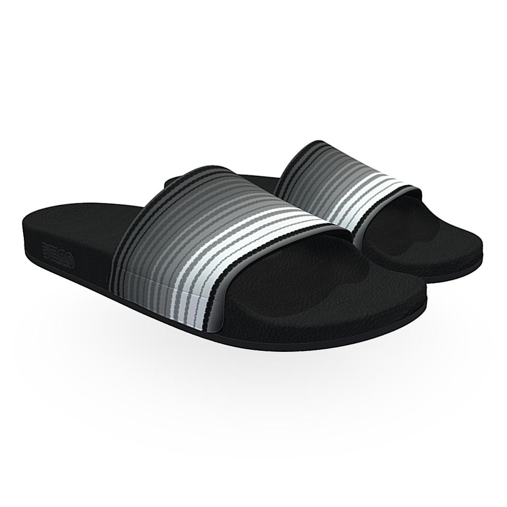 Zarape (Black & White) - Unisex Slide Sandal