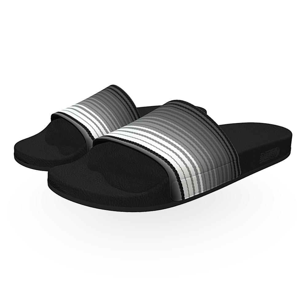 Zarape (Black & White) - Unisex Slide Sandal