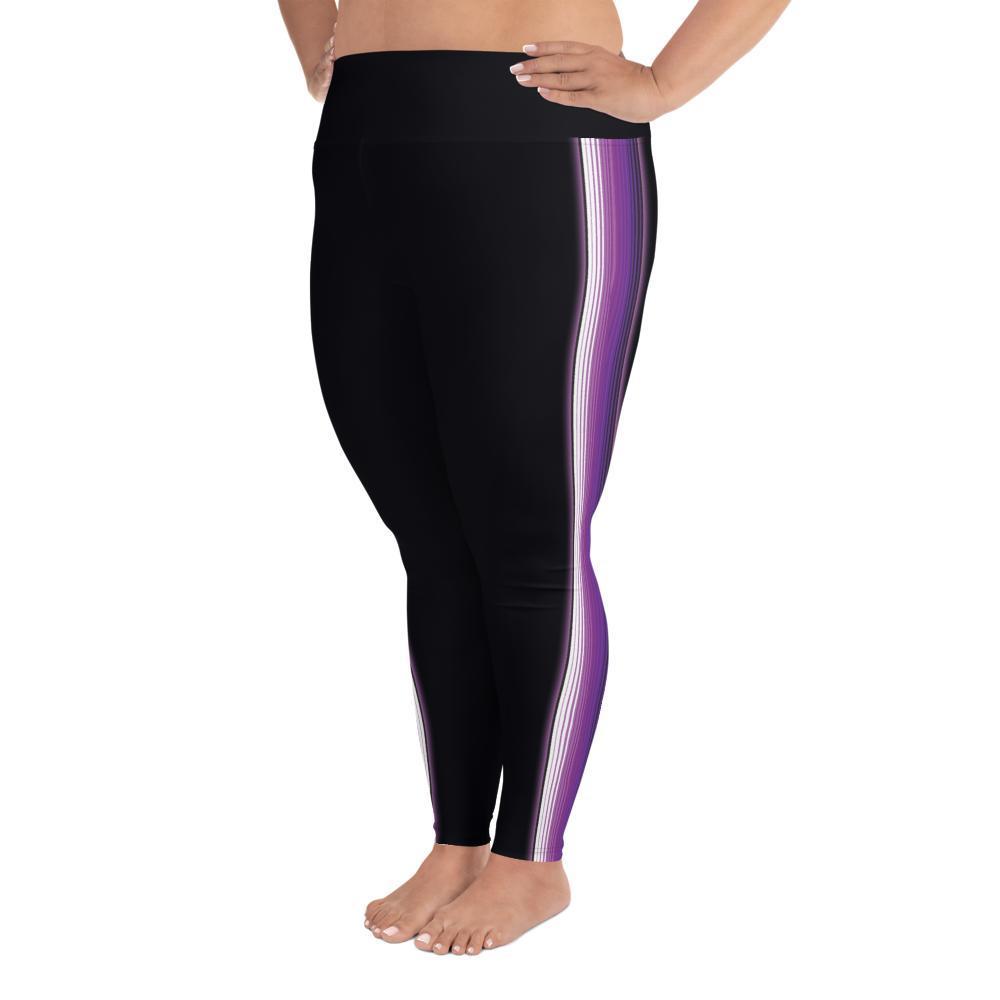 Zarape Purple and Lavender - All-Over Print Plus Size Leggings - Licuado Wear